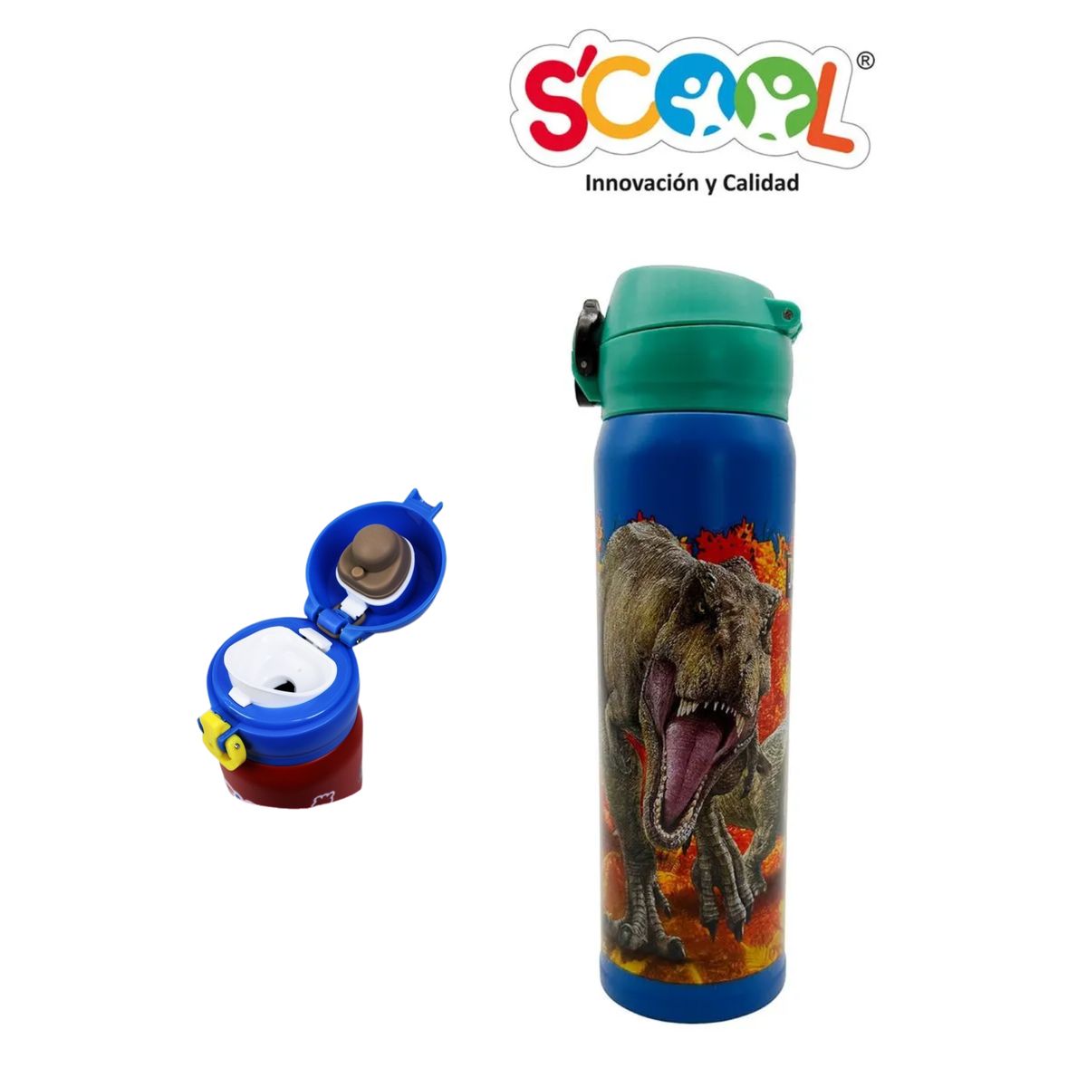 SCOOL - BOTELLA ACERO 400ML SCOOL - JURASSIC WORLD