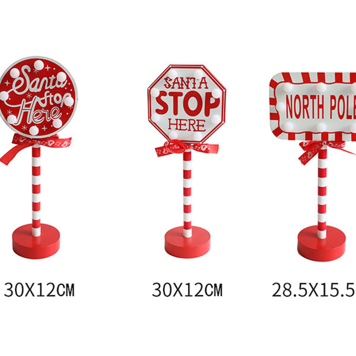 GENERICO - LETRERO NAVIDAD POLO NORTE CON LUZ