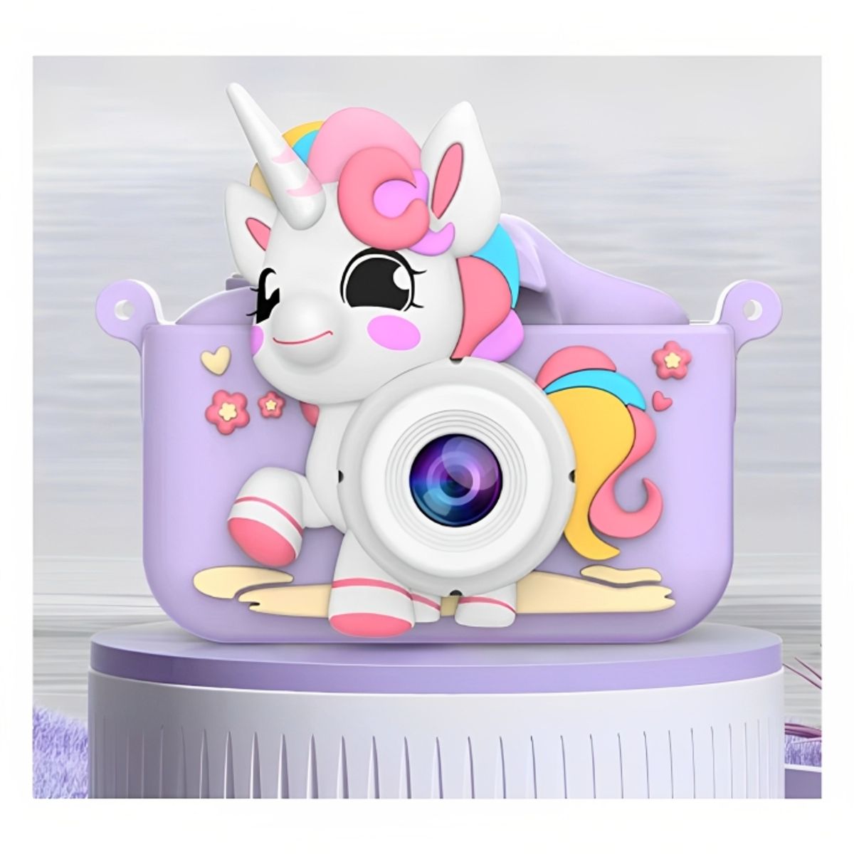 GENERICO - Mini Cámara Digital Recargable con Protector para Niños