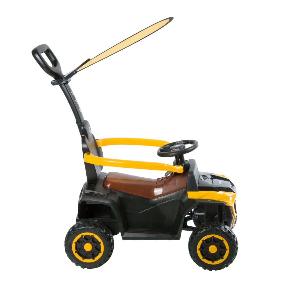 EBABY - Cuatrimoto a Batería Musical y con Luces para niños Amarillo