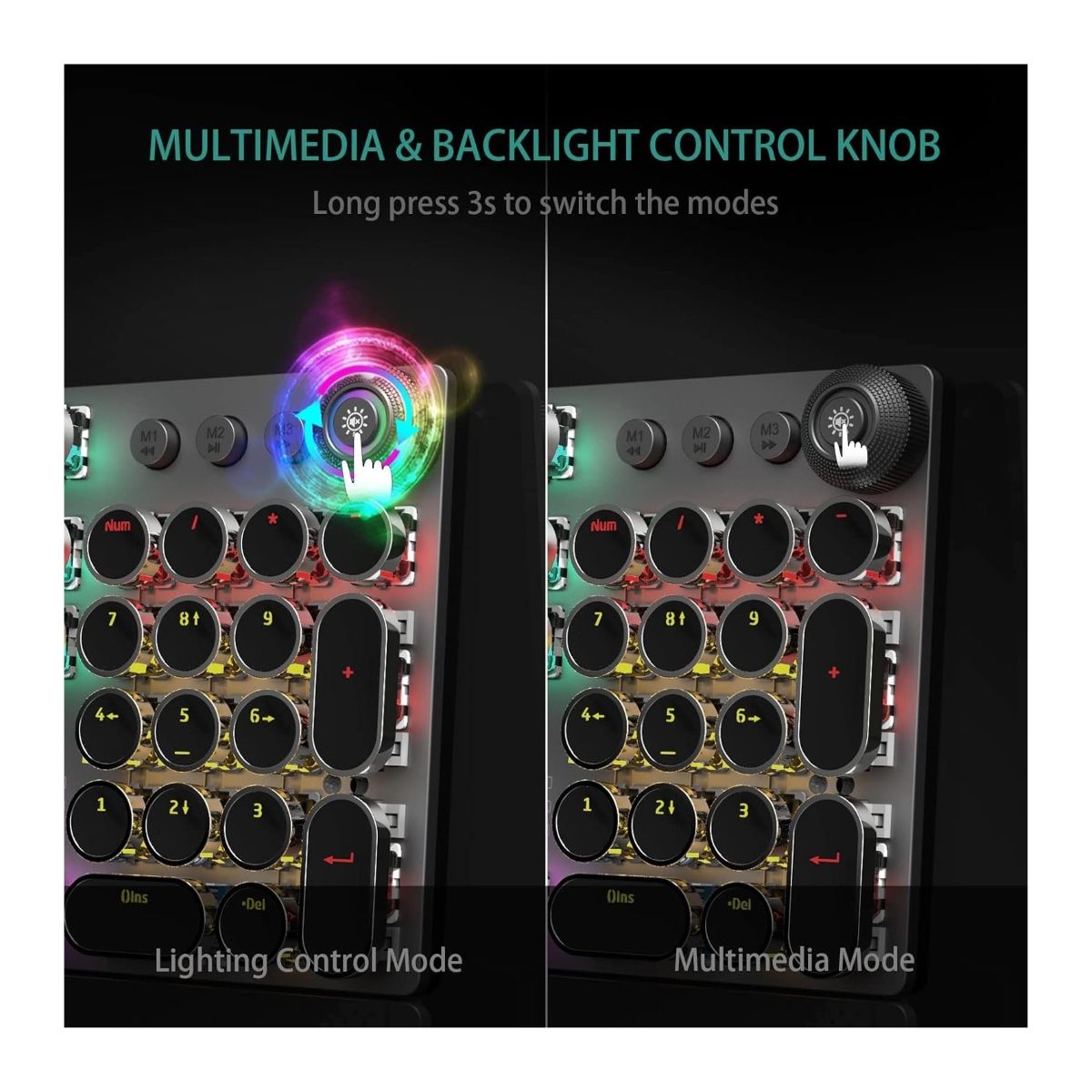 AULA - Teclado Mecanico Retro Punk F2088 AULA