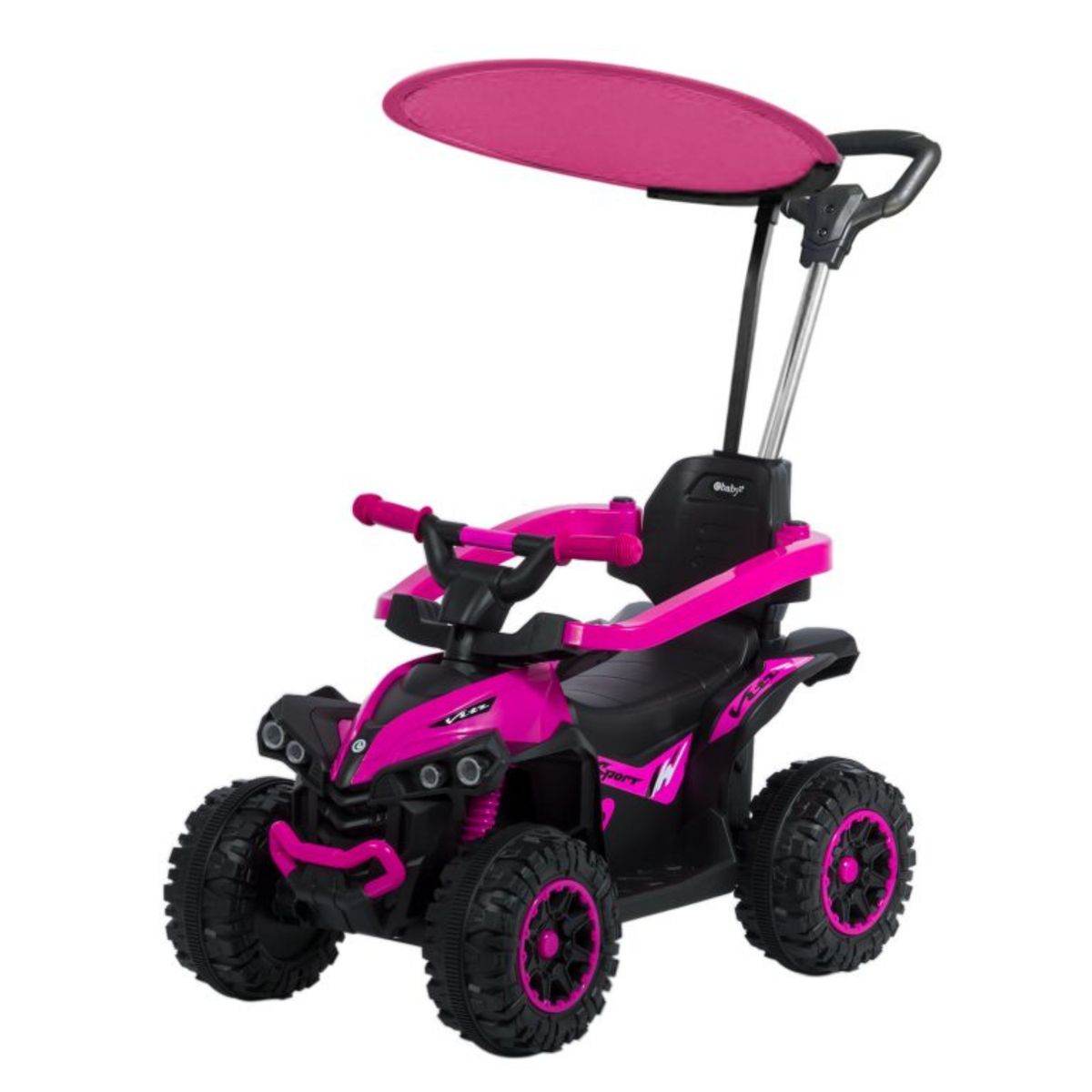 EBABY - Cuatrimoto Eléctrico Musical para niños Rosado 357W