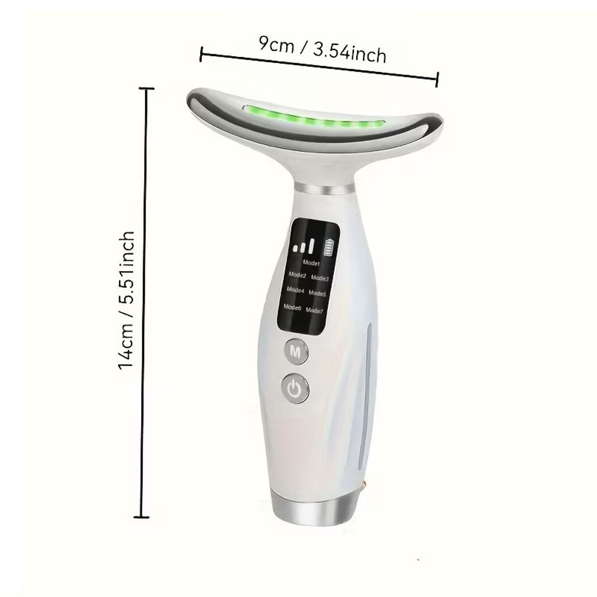 GENERICO - MASAJEADOR FACIAL BLANCO REDUCTOR PAPADA RECARGABLE POR USB