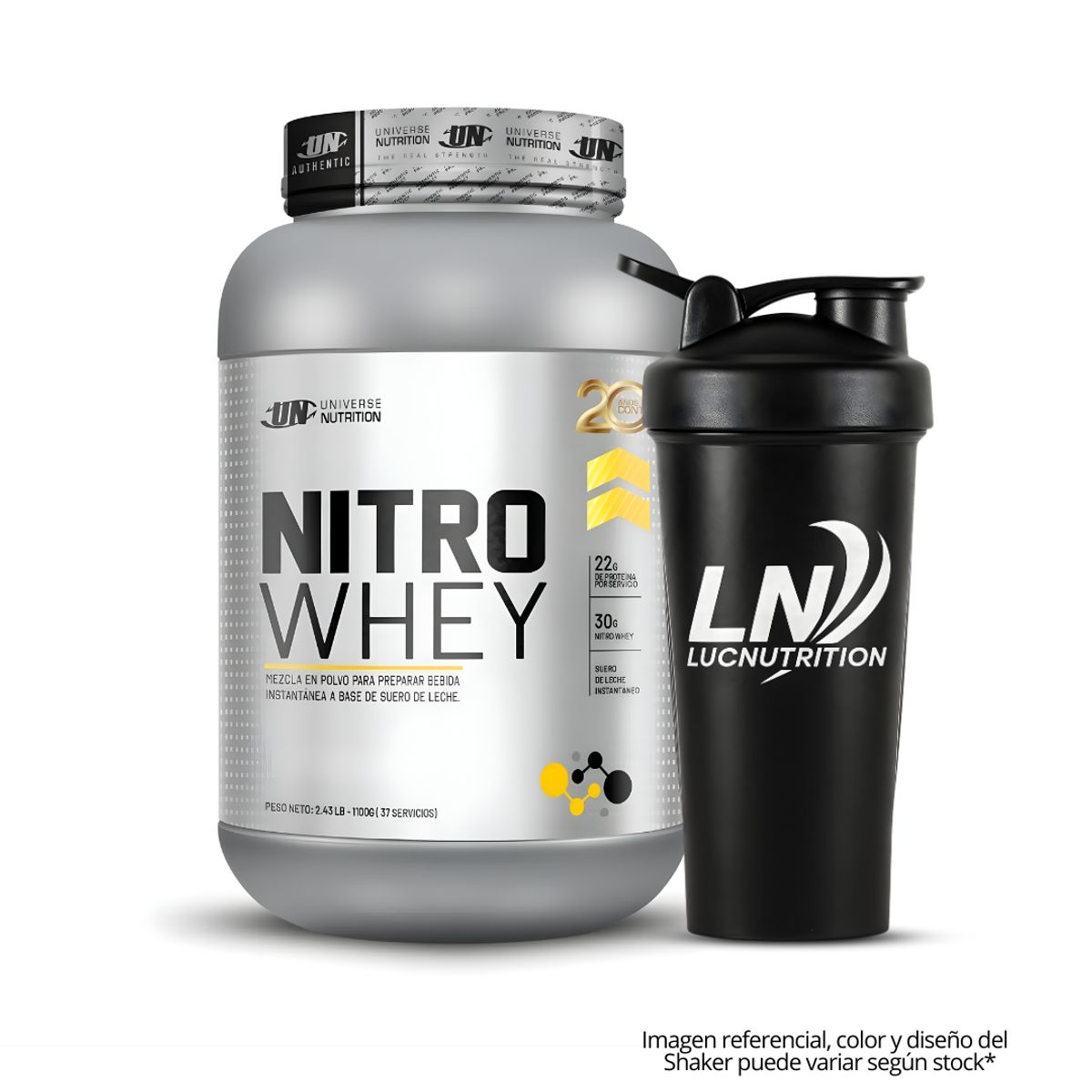 UNIVERSE NUTRITION - Nitro Whey 1.1 KG Proteina Universe Nutrition - Chocolate + Shaker