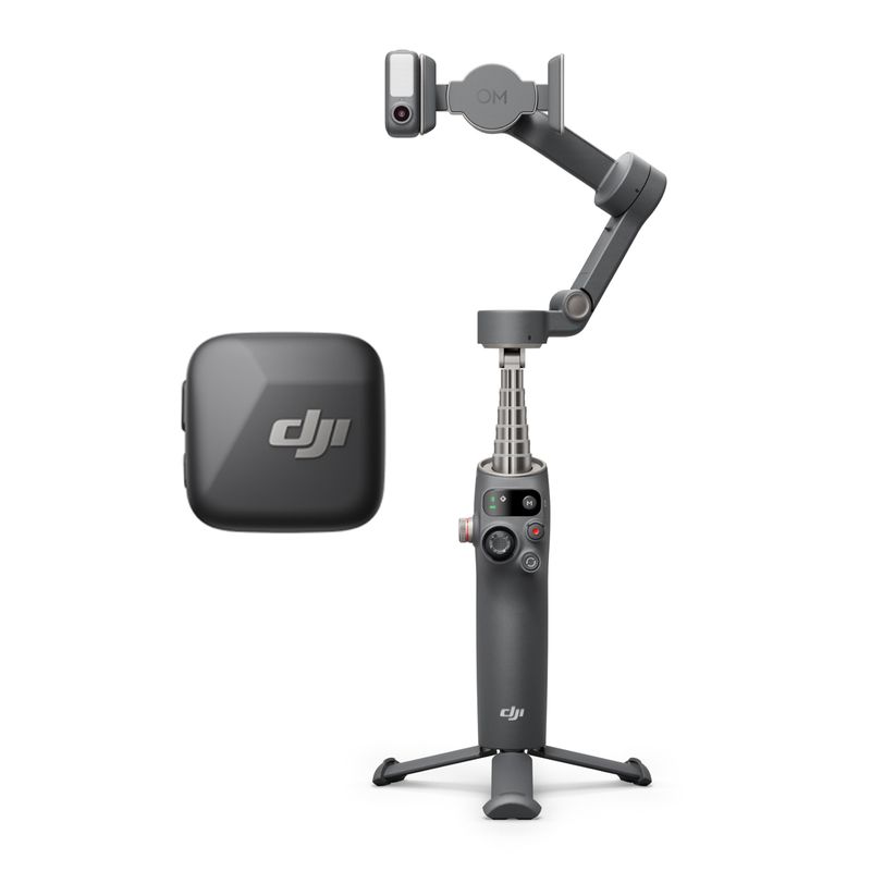 DJI - Estabilizador Para Celulares DJI Osmo Mobile 7P Vlog Combo DJI Mic Mini Transmitter