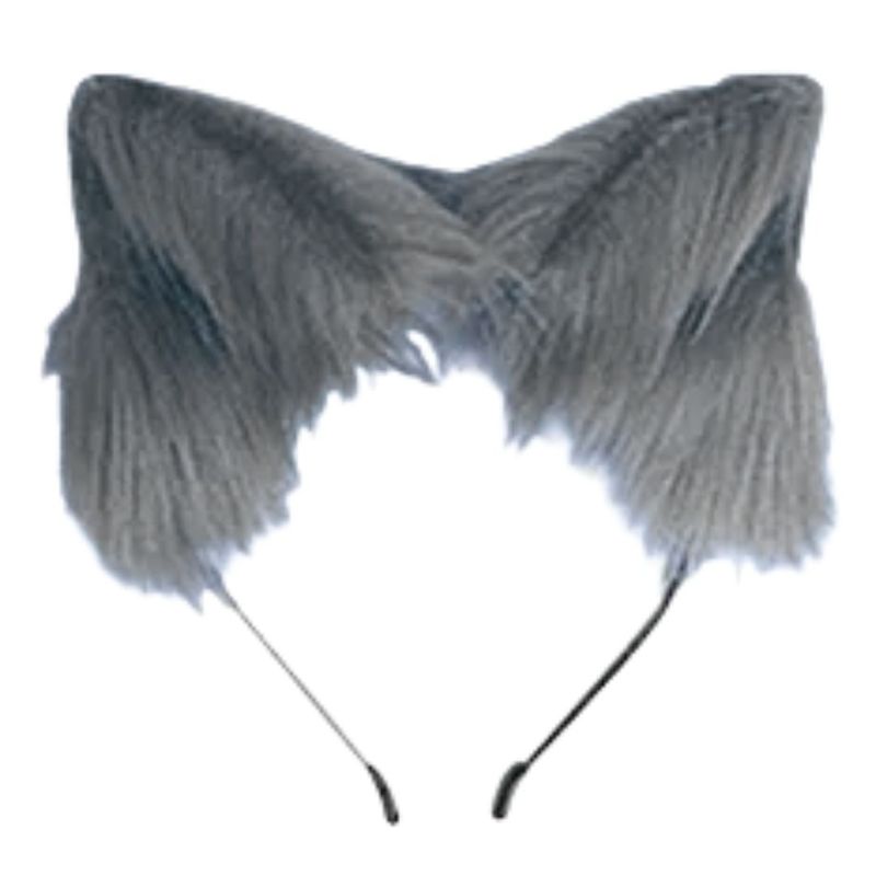GENERICO - Orejas Loba Gris Importado Disfraz - Niños y Adultos