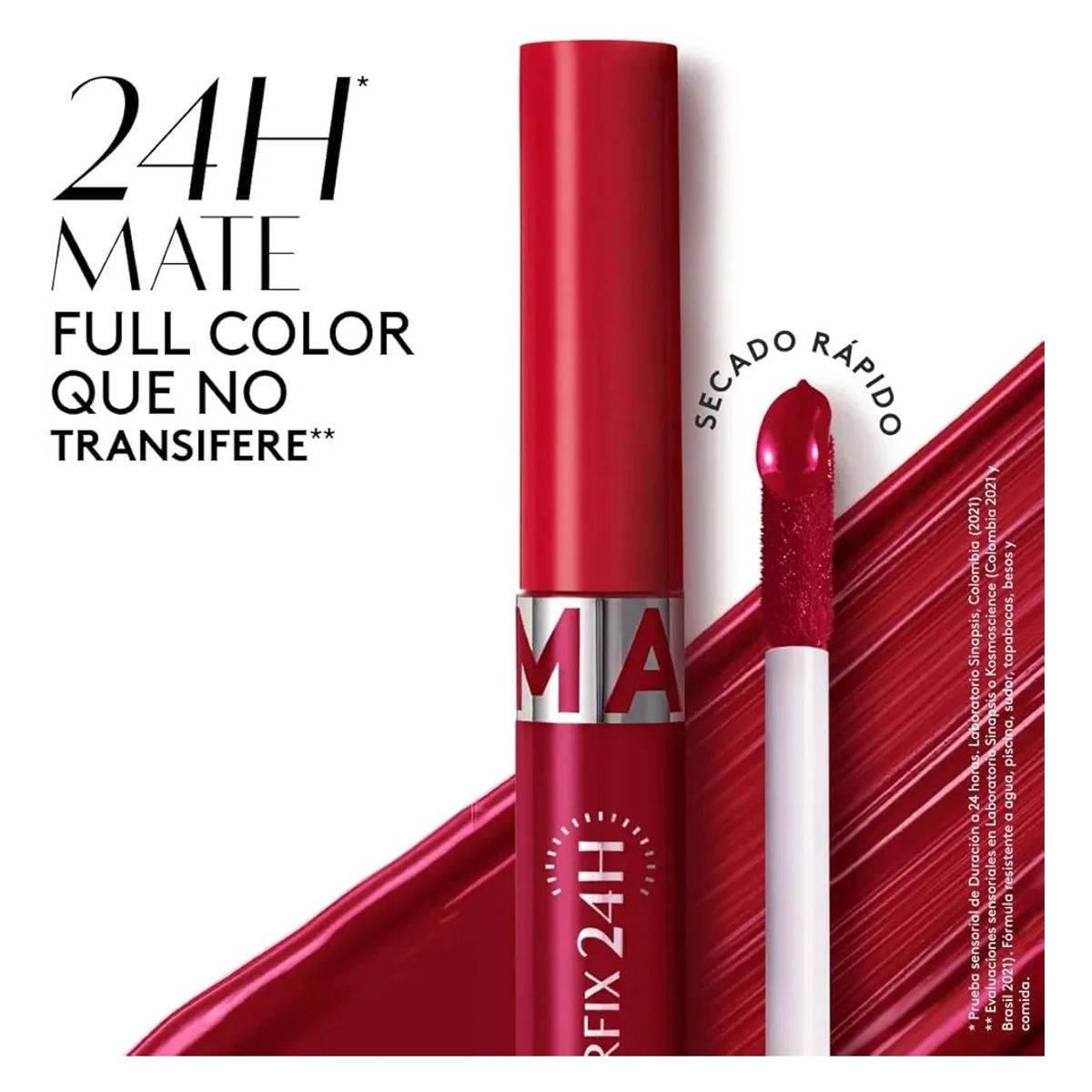 ESIKA - Labial líquido mate COLORFIX 24H LIQUID TATTOO rojo amor