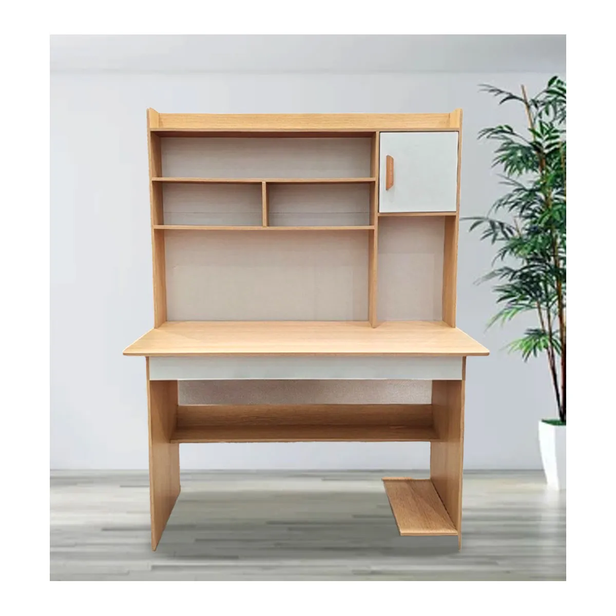 GENERICO - Escritorio Moderno 8 divisiones Marrón Claro 120cm ZZ83