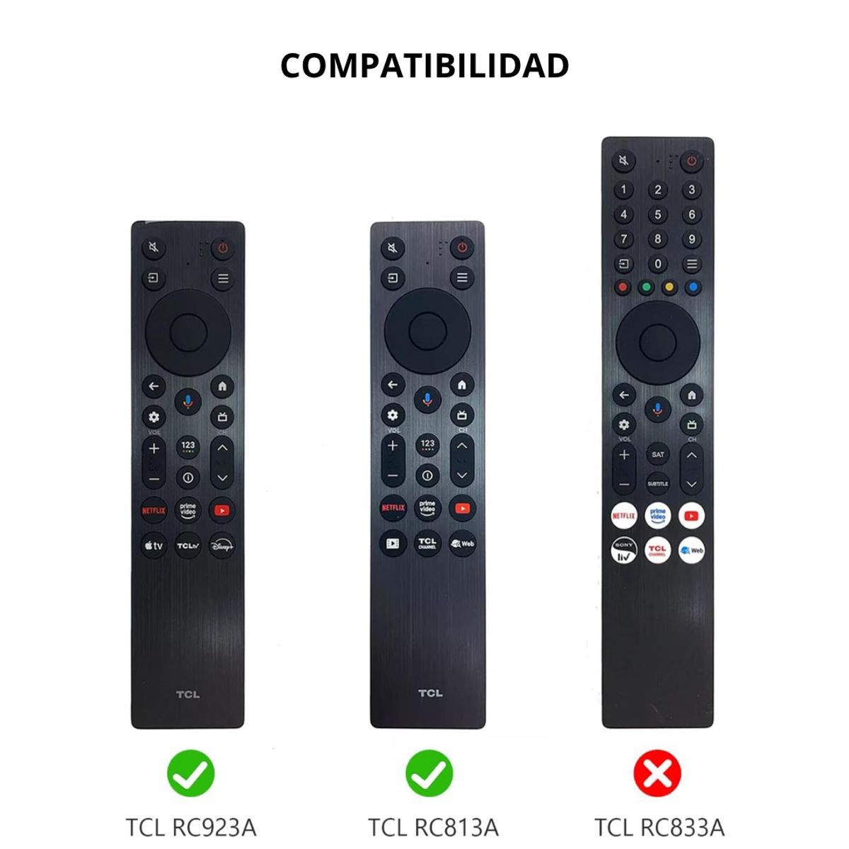 CASE - Funda protector carcasa para Control TCL 2025 rojo
