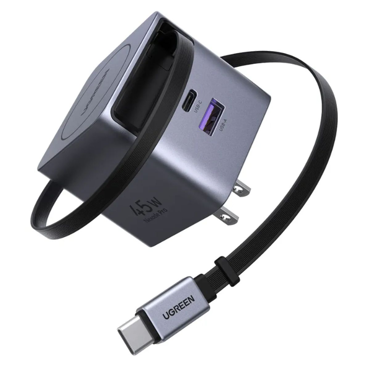 UGREEN - Cargador Ugreen 45W Carga Rápida Cable Usb-C x614 65821