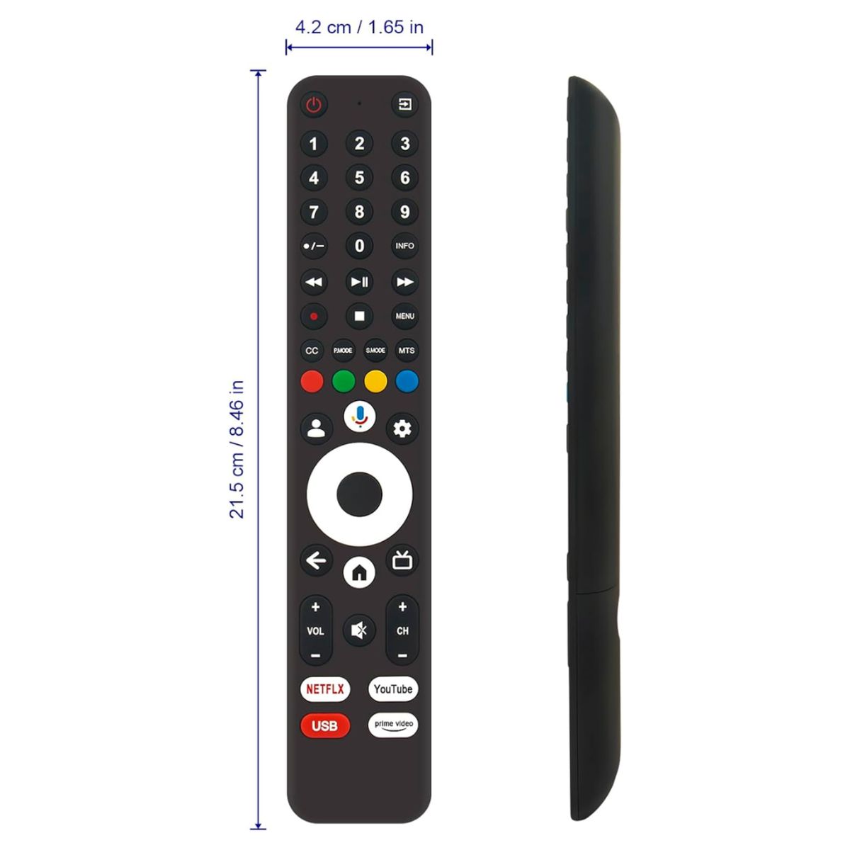 GENERICO - Control para Tv Blackline smart uhd 4k