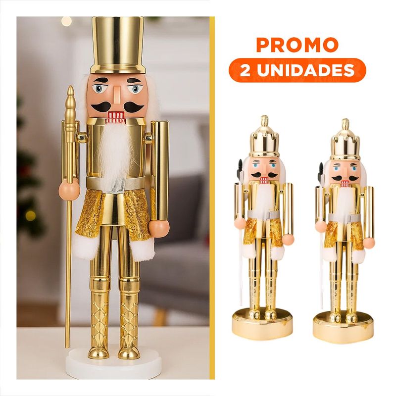 GENERICO - Pack2 Adorno para Terraza con Hacha Ceremonial en Dorado