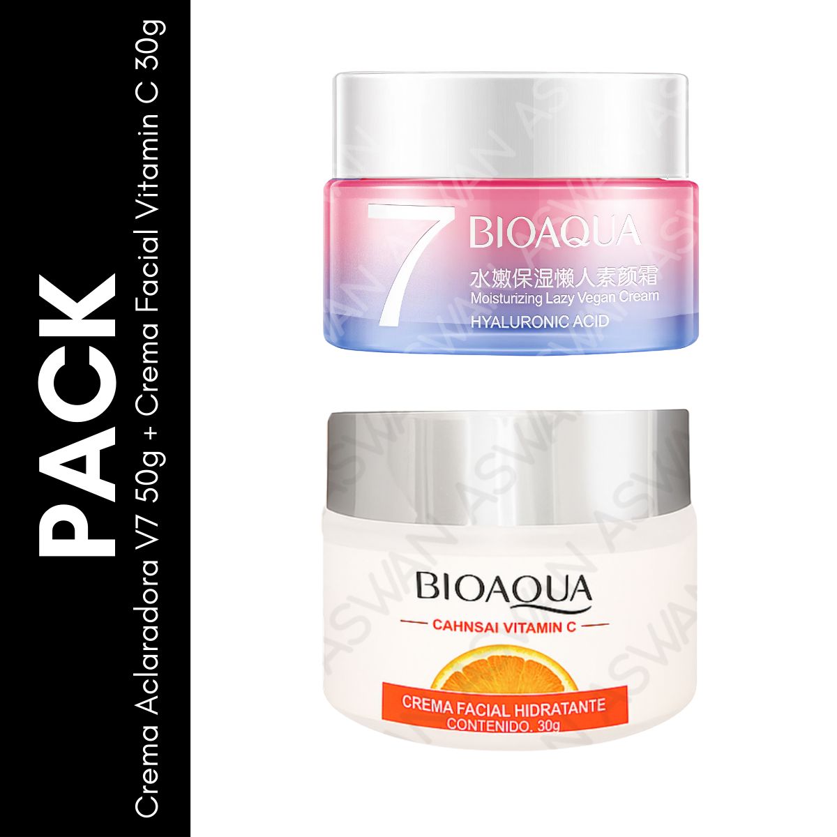 GENERICO - Pack Crema Aclaradora V7 50g + Crema Facial Vitamin C 30g - BIOAQUA