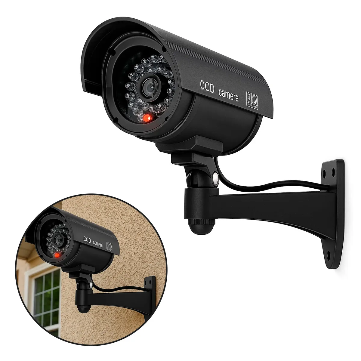 BUYPAL - Camara de Seguridad Simulada con LED Intermitente
