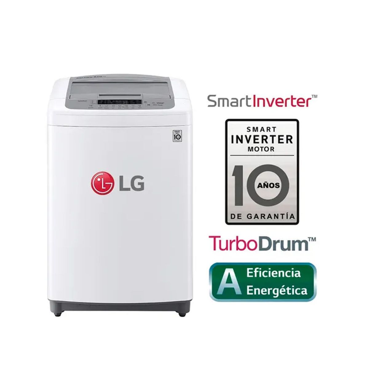 LG - Lavadora LG 16Kg Smart Motion Carga Superior Blanco WT16WPB modelo 2024