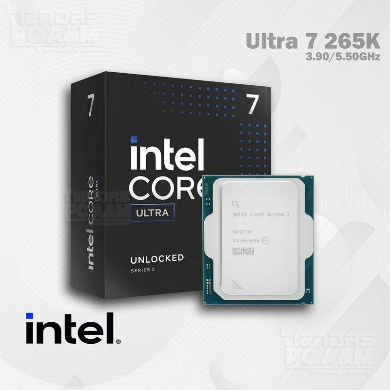 INTEL - PROCESADOR INTEL CORE ULTRA 7 265K 3.90 / 5.50GHZ