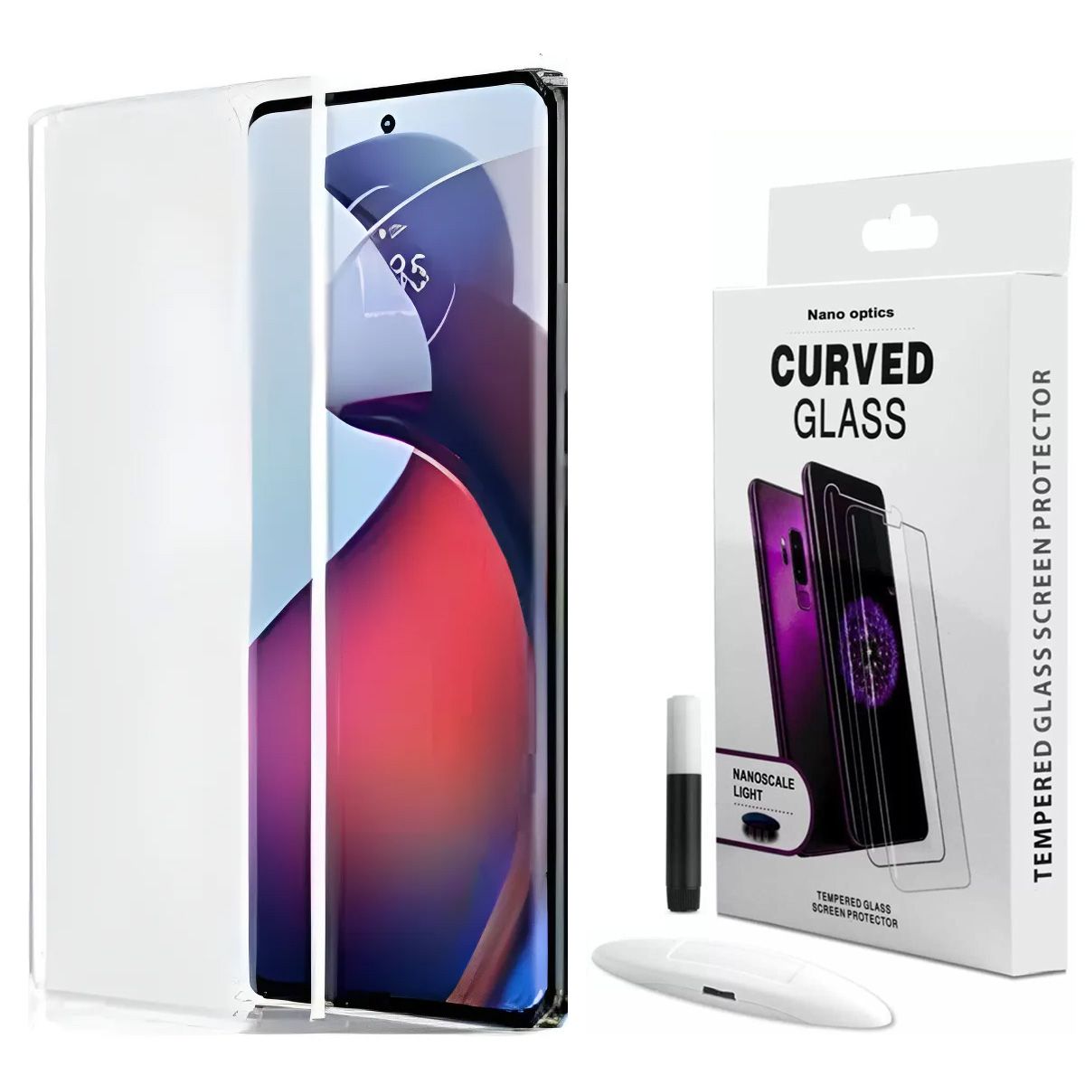 GENERICO - Mica de Vidrio UV Para Motorola Moto Edge 60 Fusión