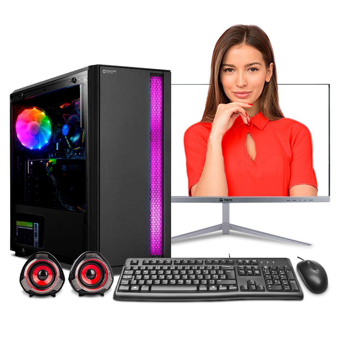 INTEL - Pc Intel Core I5 12400 8gb 500gb 22 Ips Mipclista Computadora ESCRITORIO