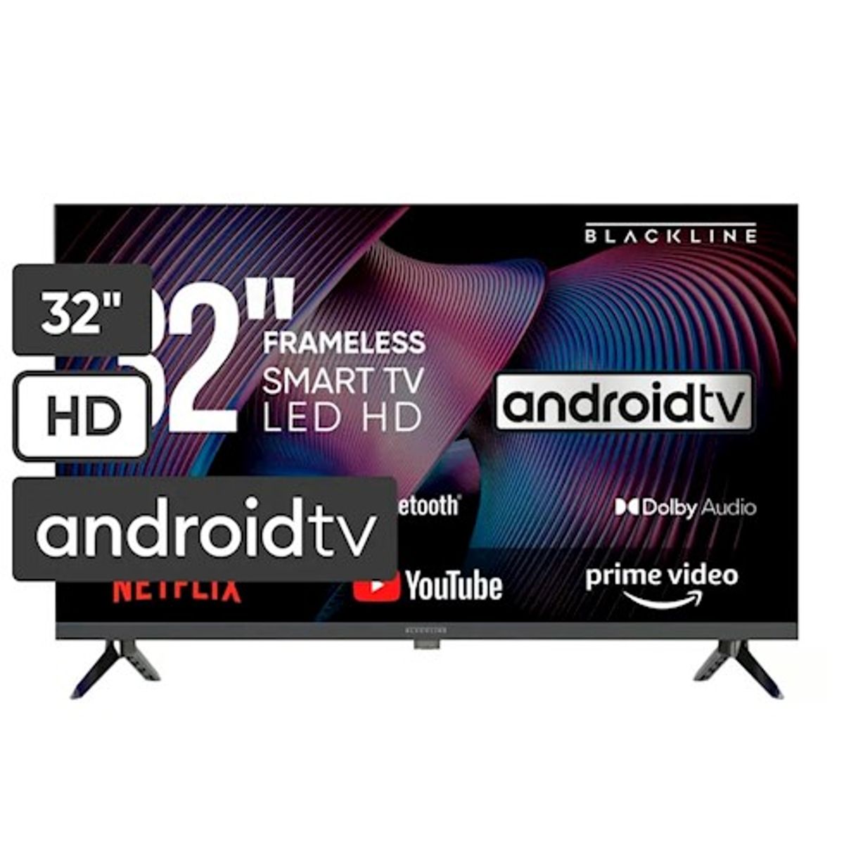 BLACKLINE - Televisor BlackLine 32 HD Smart TV Android BL-TV32HEG5F4PE