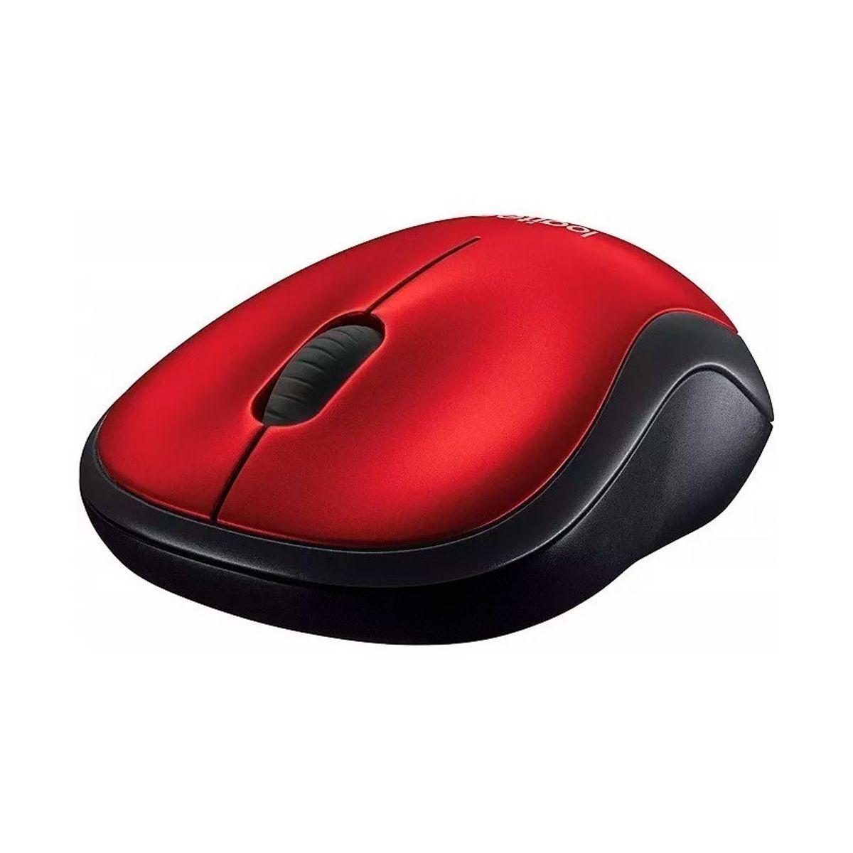 LOGITECH - Mouse Logitech M185 Wireless RojoNegro USB Compacto y Preciso