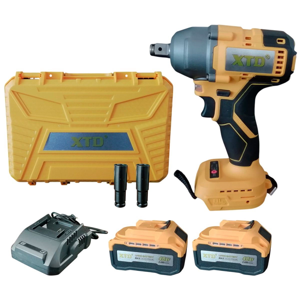 XTD - Llave de Impacto XTD  1/2 21V 350Nm 2 Baterías 4Ah + Maletín