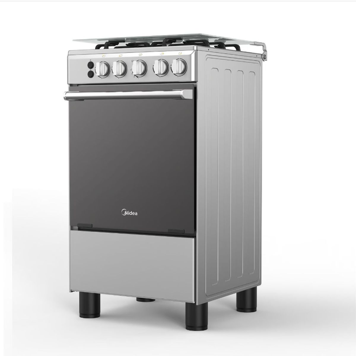 MIDEA - Cocina a Gas MIDEA 4 Quemadores MGS20F0LJAGG Silver