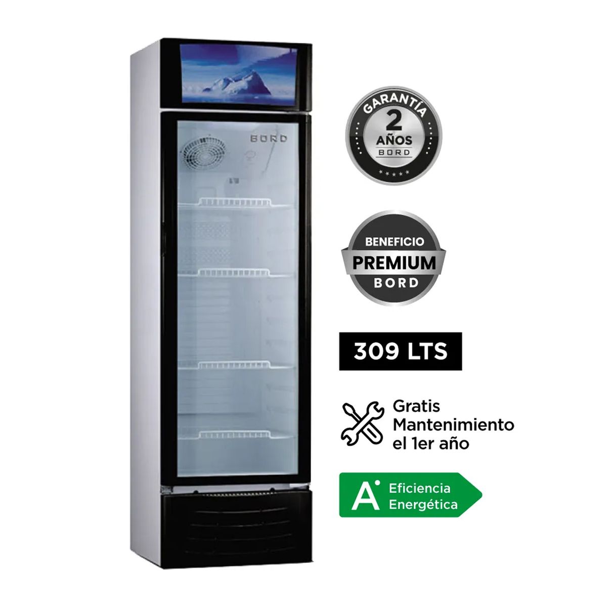 BORD - Visicooler Exhibidora Bord 309 Litros Ex309-M_.