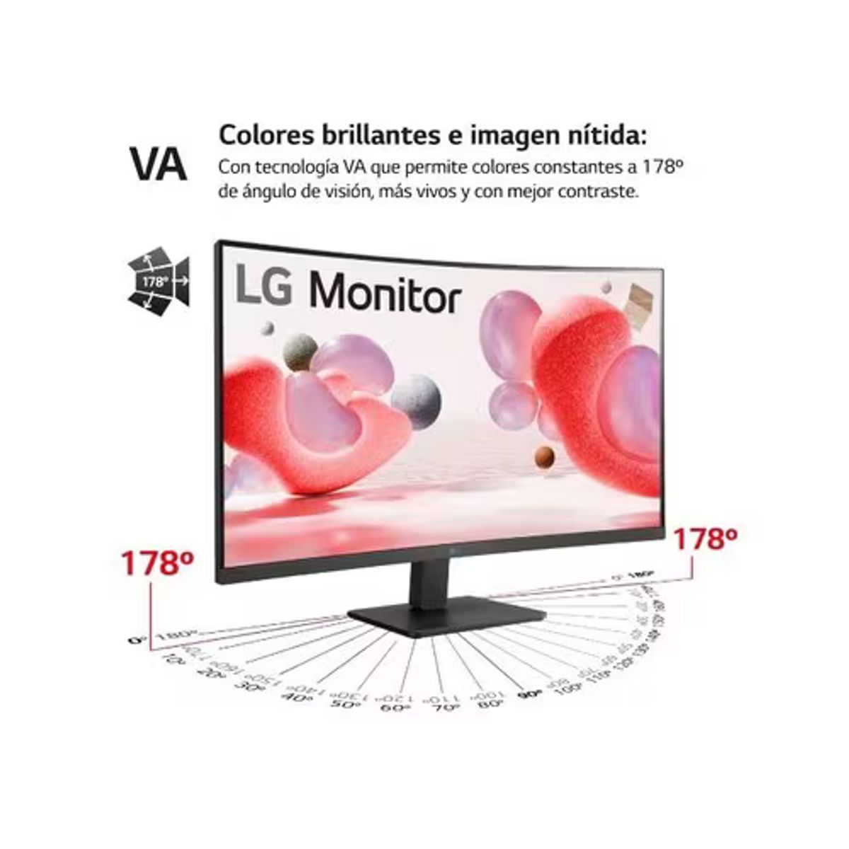 LG - MONITOR LCD LG 32MR50C-B 32 CLASS FULL HD PANTALLA CURVA