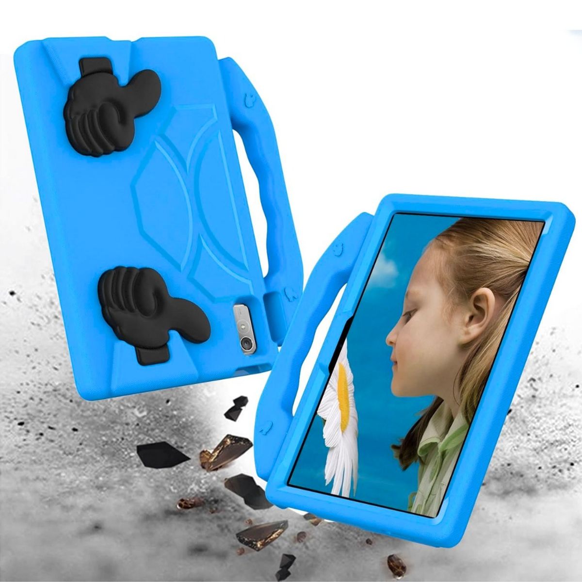 GENERICO - Funda Protector Goma Eva Antigolpe Para Lenovo P11 2da Gen 11 .5" T350 - CELESTE