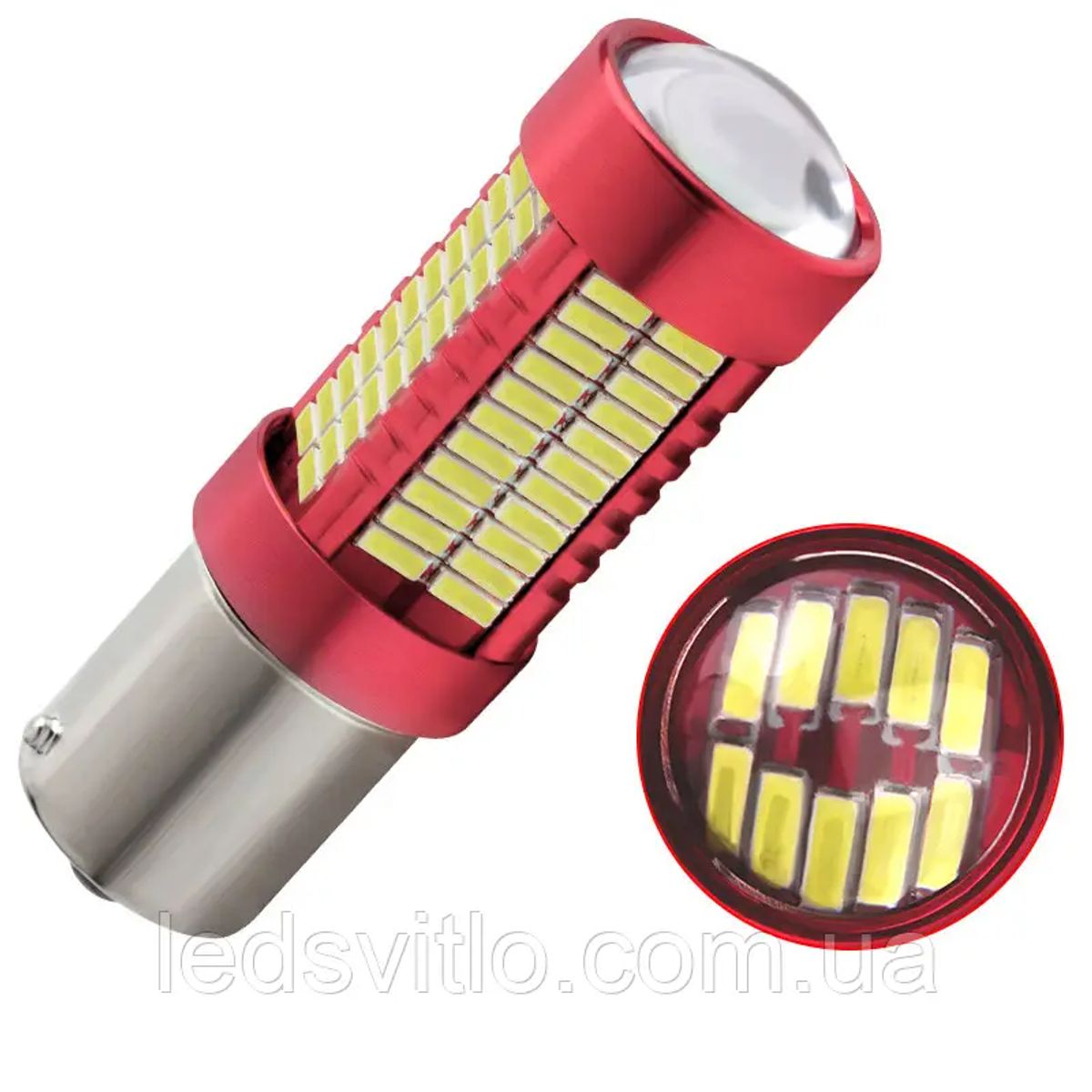 JET - Foco Led 2Contacto Para Freno Faro Posterior Luz Fija +Estrobo Al Frenar Auto Camioneta Moto 2pcz