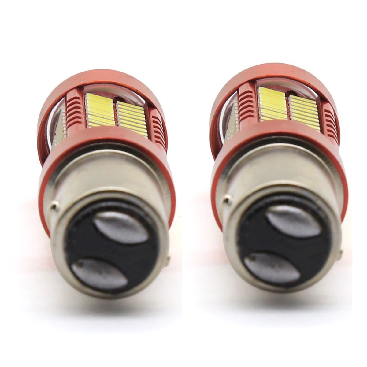 JET - Foco Led 2Contacto Para Freno Faro Posterior Luz Fija +Estrobo Al Frenar Auto Camioneta Moto 2pcz