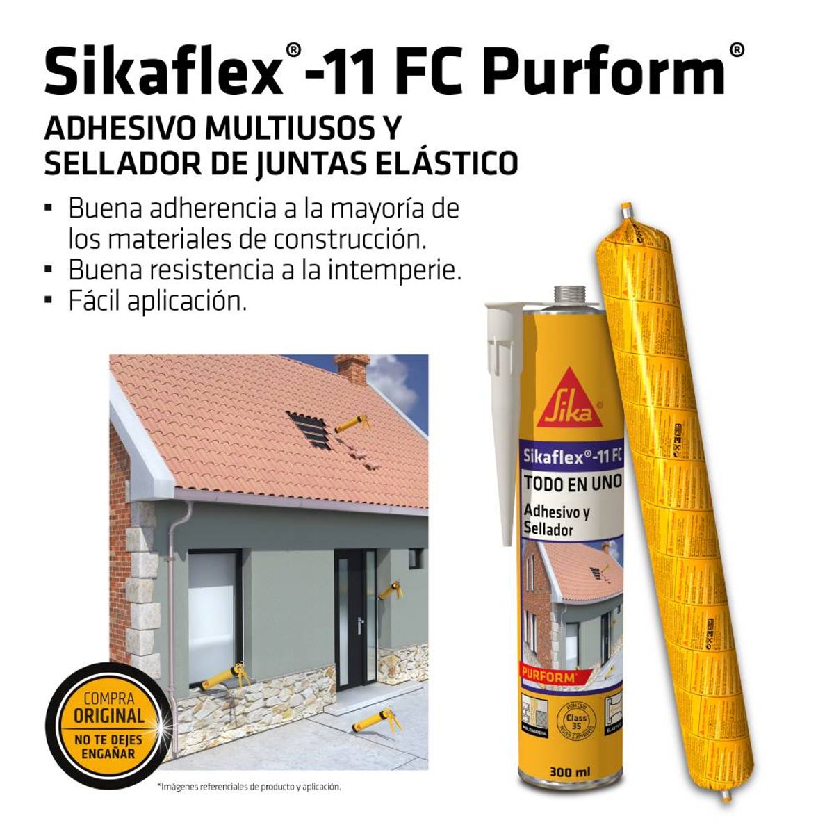 SIKA - Pack 20 Unidades de Sikaflex-11 FC Purform Gris 600ml