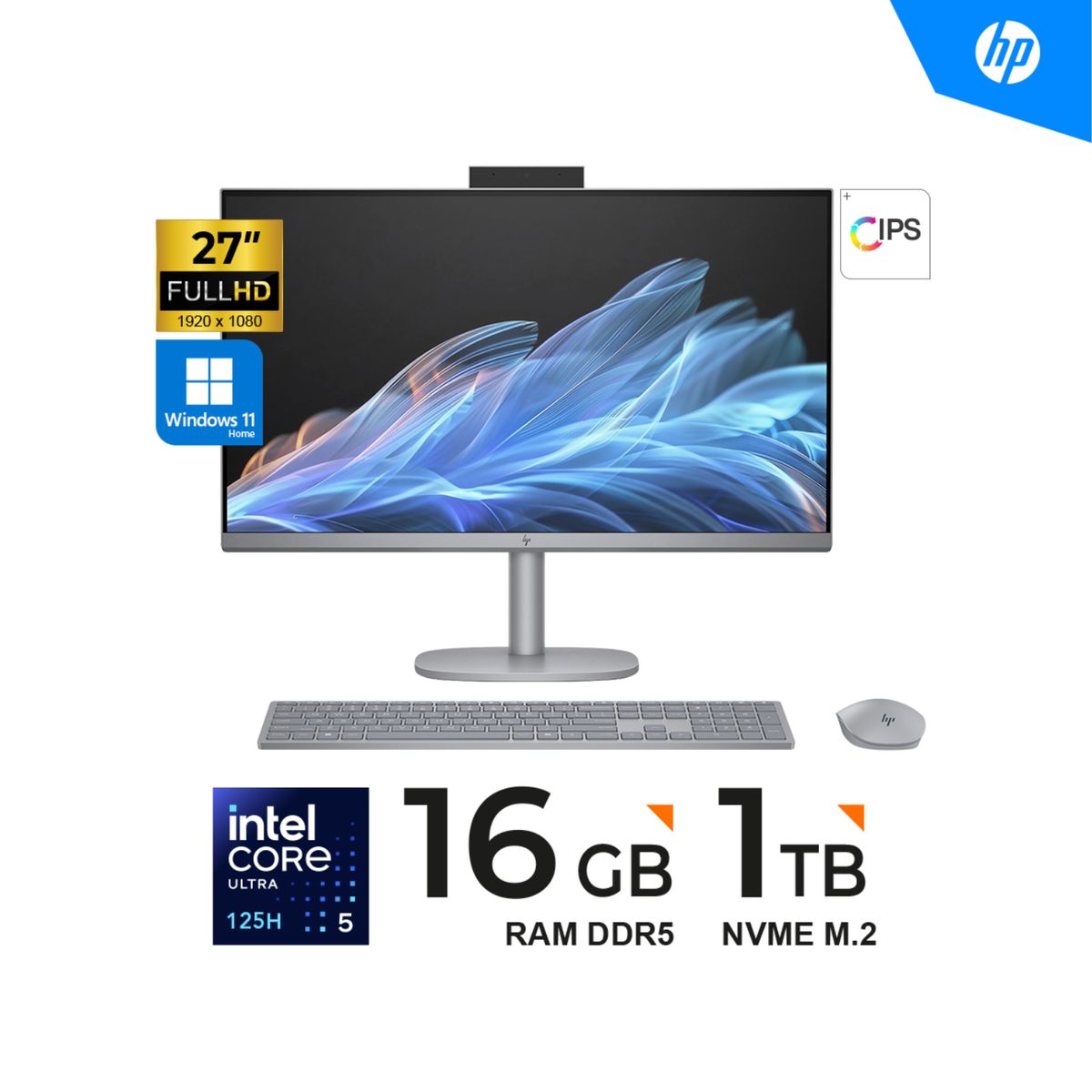 HP - ALL IN ONE HP OmniStudio X 27" FHD IPS Core Ultra 5 125H 16GB DDR5 1TB WIN11H