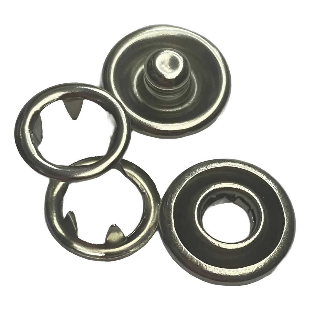 GENERICO - Broche R15 en Inoxidable Doble Aro por 200 Unidades