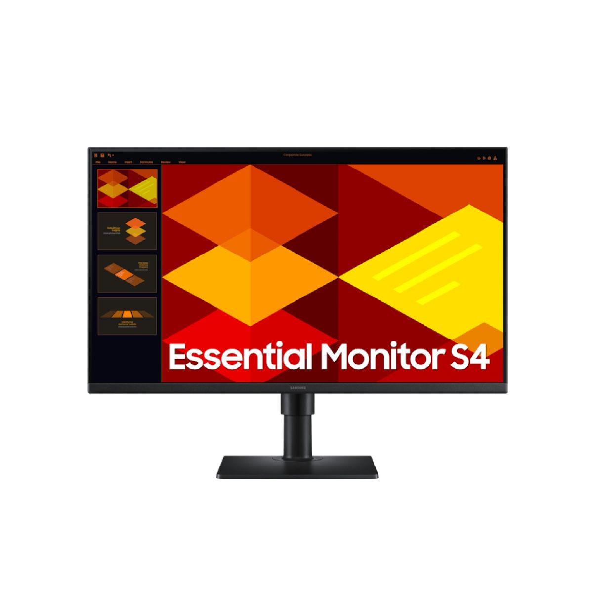 SAMSUNG - Monitor plano SAMSUNG Essential S4 27 FHD IPS 100Hz HDMI DP PIVOT Negro