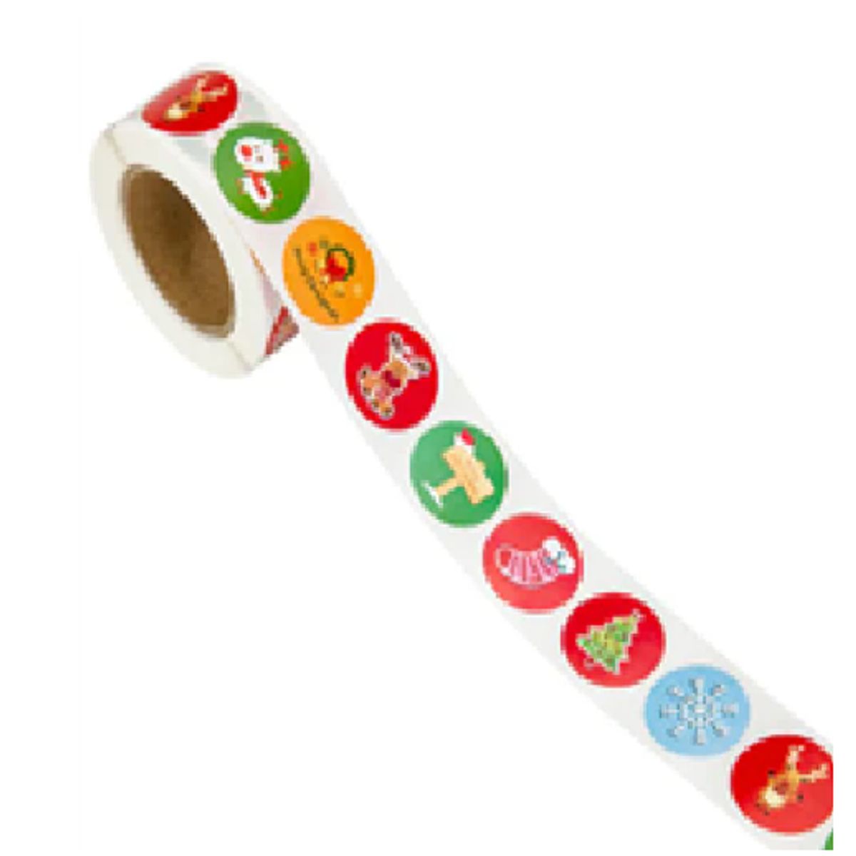 GENERICO - 100 stickers en rollo NAVIDAD 4