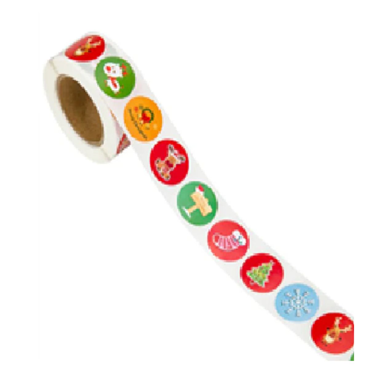 GENERICO - 100 stickers en rollo NAVIDAD 4