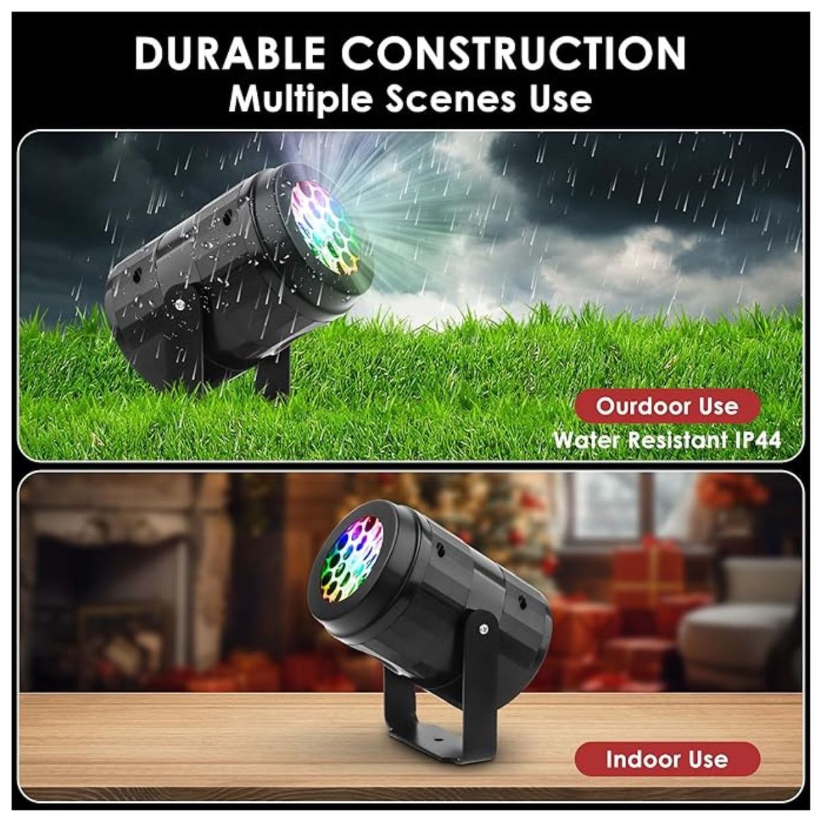 GENERICO - Proyector Navideño Luces LED Multicolor para Exterior e Interior