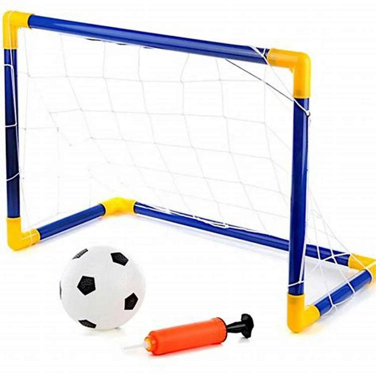 GENERICO - Arco de Futbol Con Pelota Con Inflador Con Red