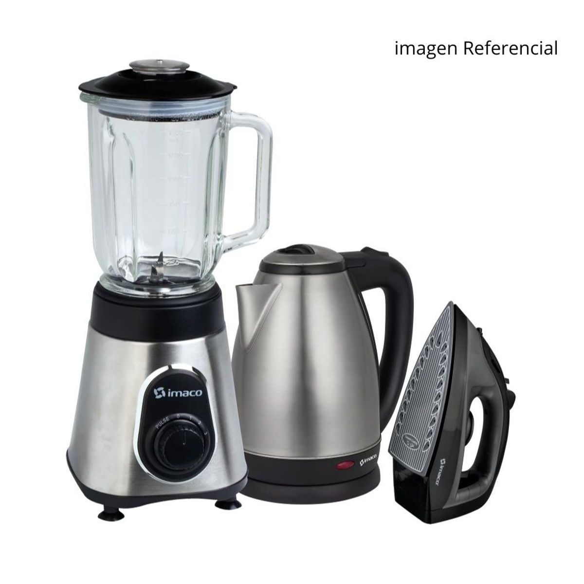 IMACO - Combo Imaco Licuadora + Hervidor + Plancha