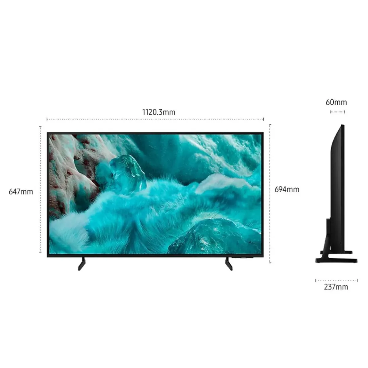 SAMSUNG - Televisor Samsung QLED 50 Visión AI Smart TV QN50Q7FA + Rack Giratorio