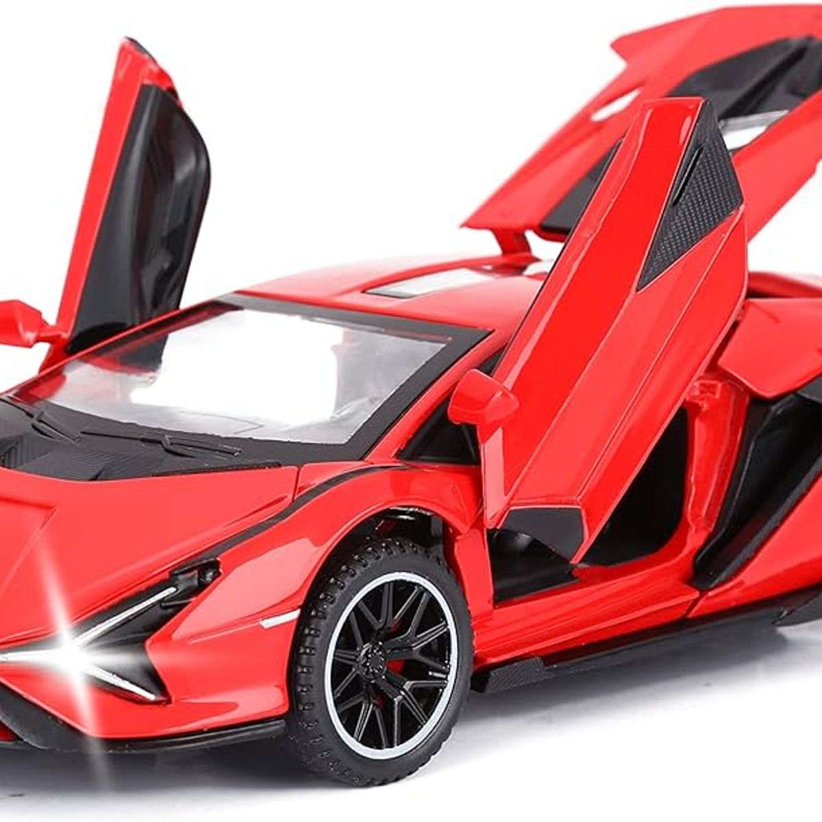 GENERICO - Auto Colección Lamborghini Escala 1: 32 - Rojo Metal - 15cm
