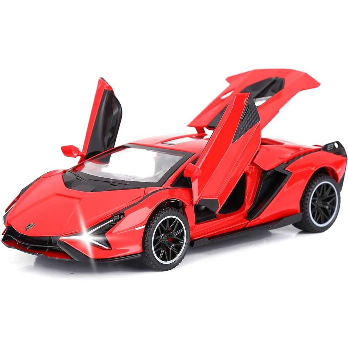 GENERICO - Auto Colección Lamborghini Escala 1: 32 - Rojo Metal - 15cm