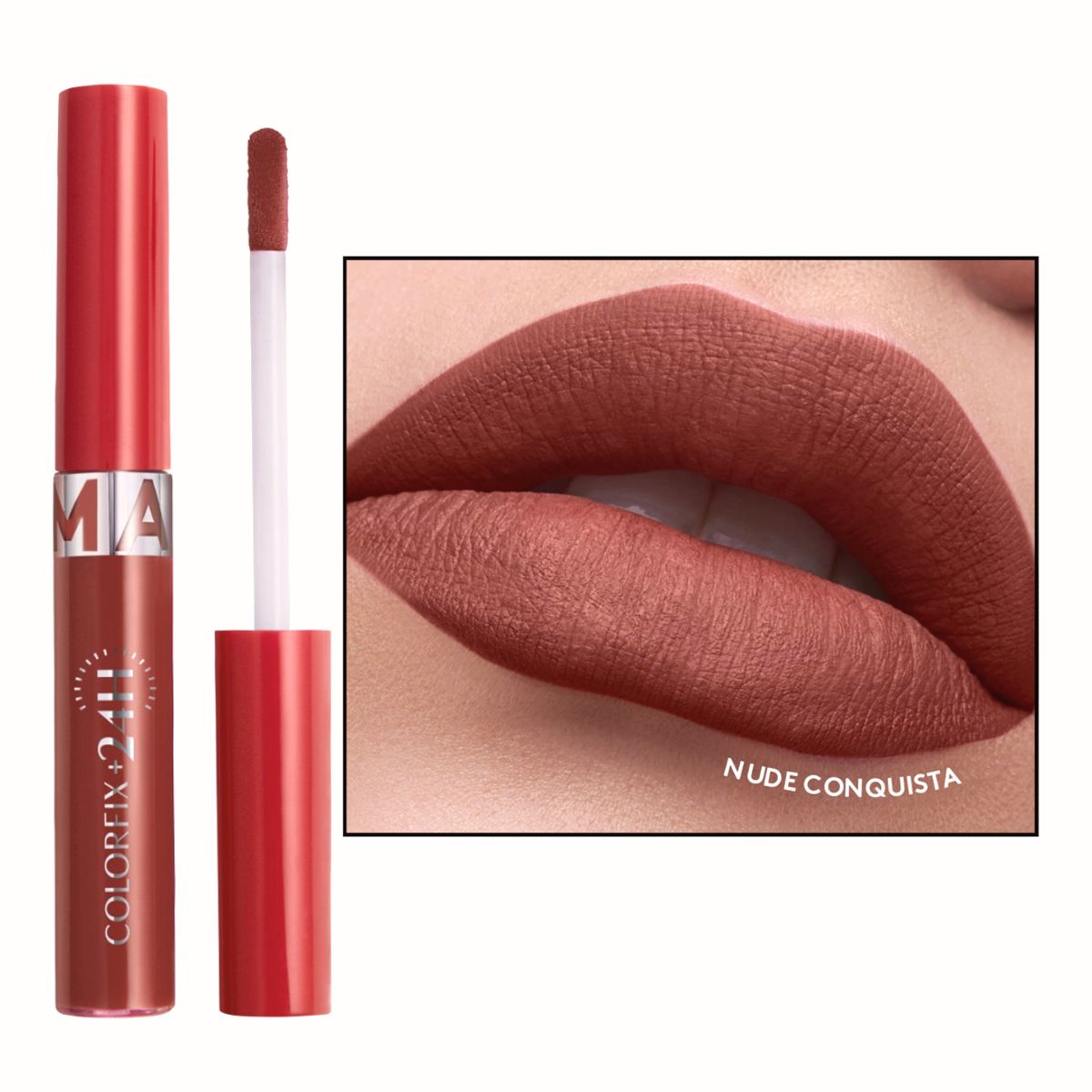 ESIKA - Labial líquido mate COLORFIX 24H LIQUID TATTOO nude conquista