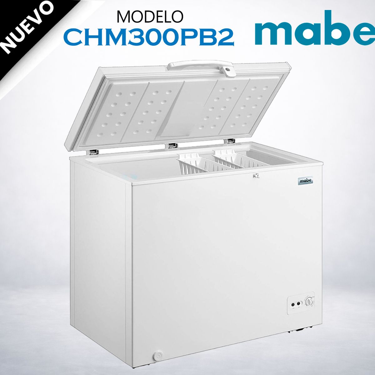 MABE - Congeladora Horizontal 290 Ltrs Blanco Mabe CHM300PB2