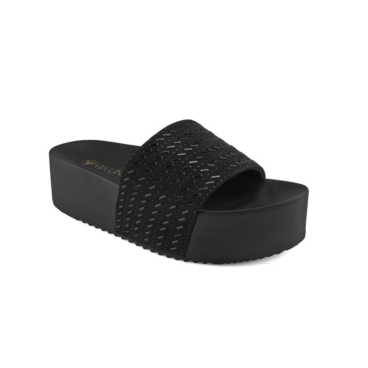 VIA UNO - Sandalias Via Uno Ct-1212-1 Black - Mujer