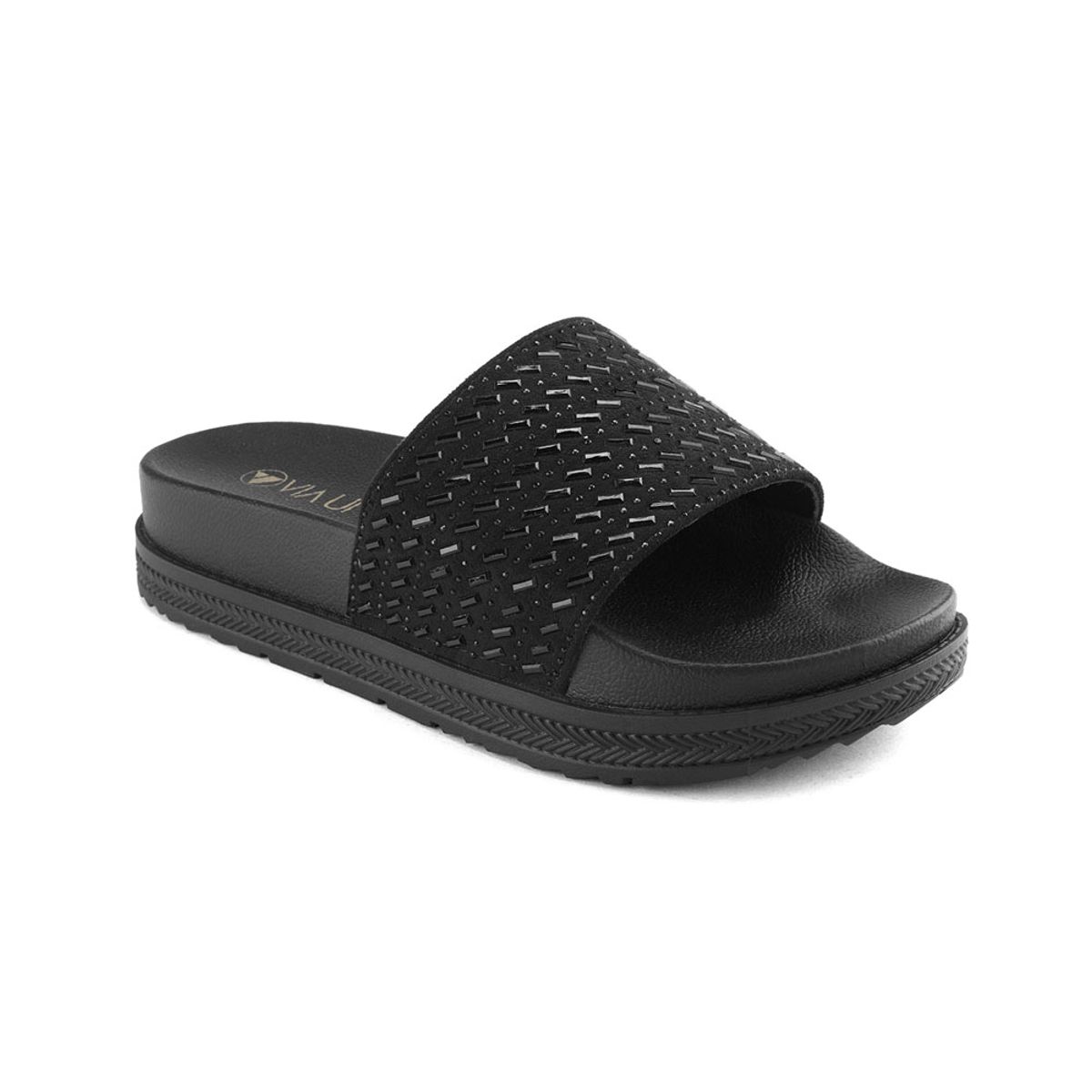 VIA UNO - Sandalias Via Uno Ct-1212 Black - Mujer