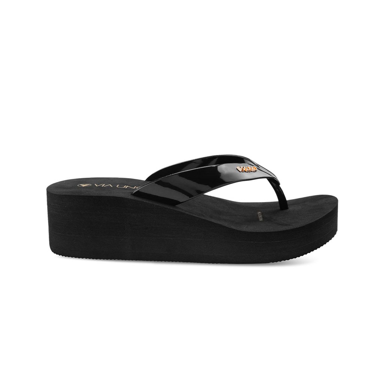 VIA UNO - Sandalias Via Uno Ct-1222 Black - Mujer