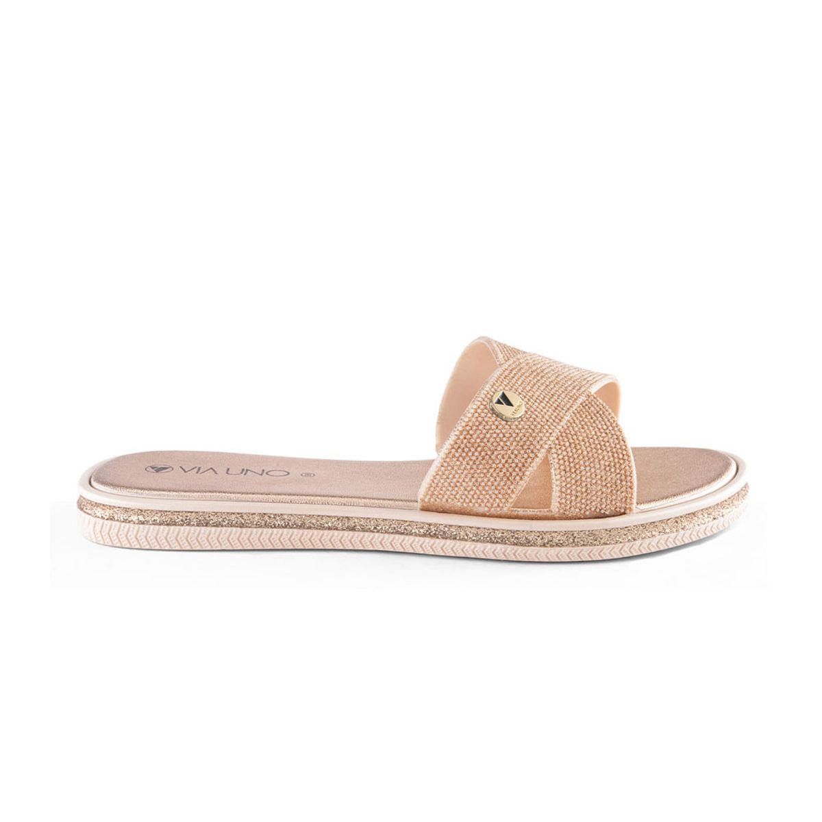 VIA UNO - Sandalias Via Uno Lc030218 Rose Gold - Mujer
