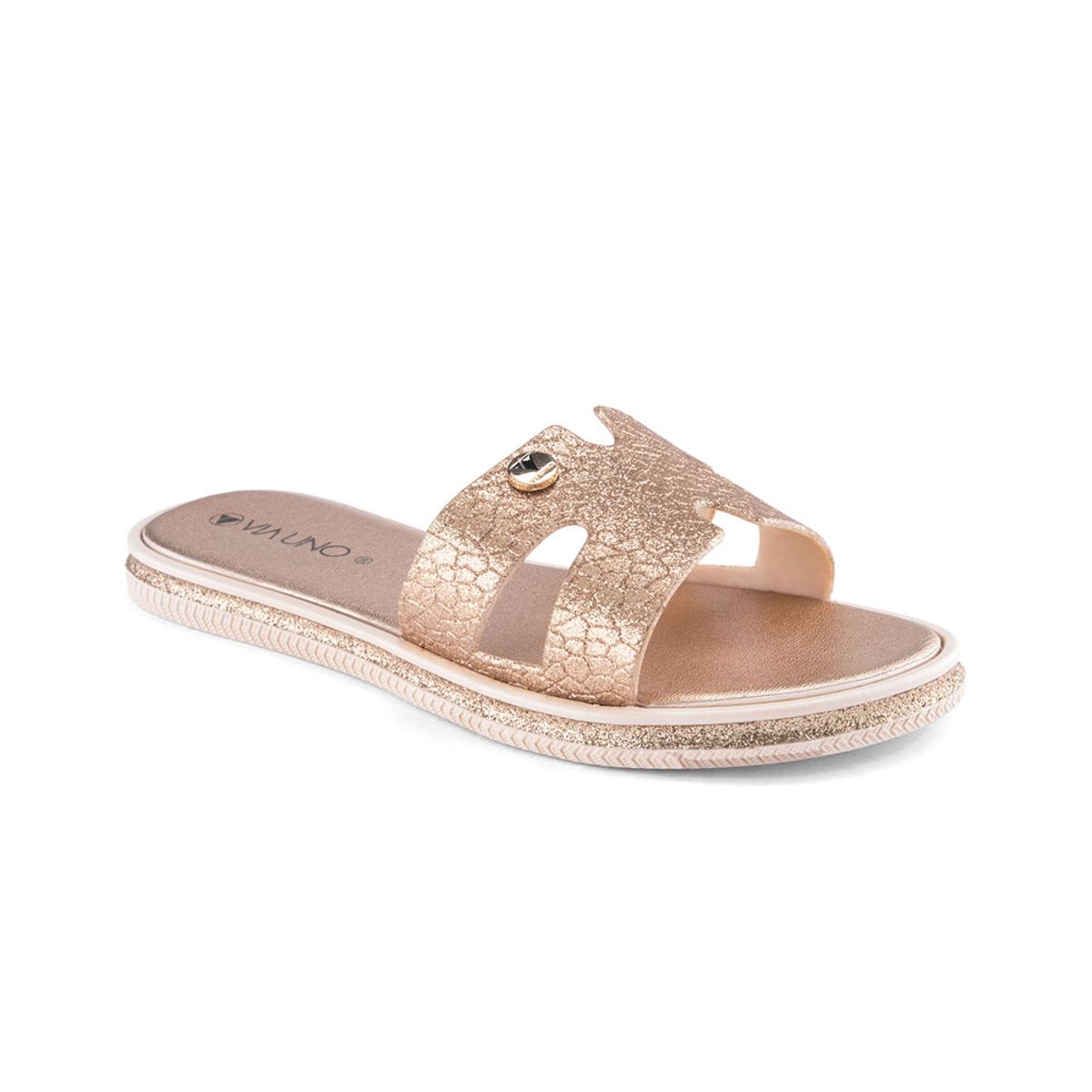 VIA UNO - Sandalias Via Uno Lc030220 Rose Gold - Mujer